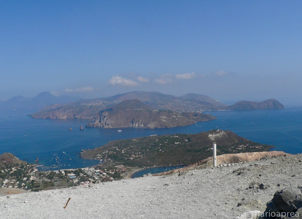 Veduta isole Eolie da Vulcano