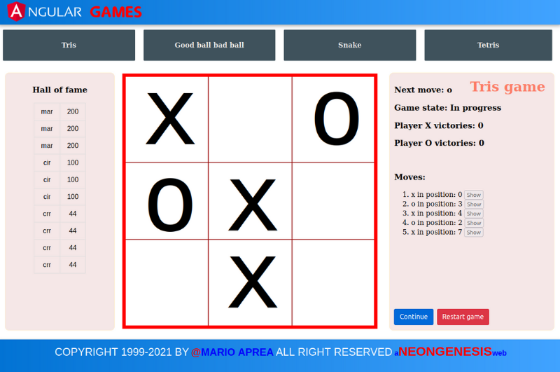 Angular games splash